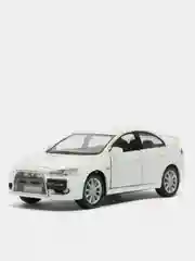 Белый металлическая машинка 2008 Mitsubishi Lancer Evolution X KT5329D