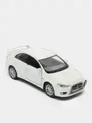Белый металлическая машинка 2008 Mitsubishi Lancer Evolution X KT5329D