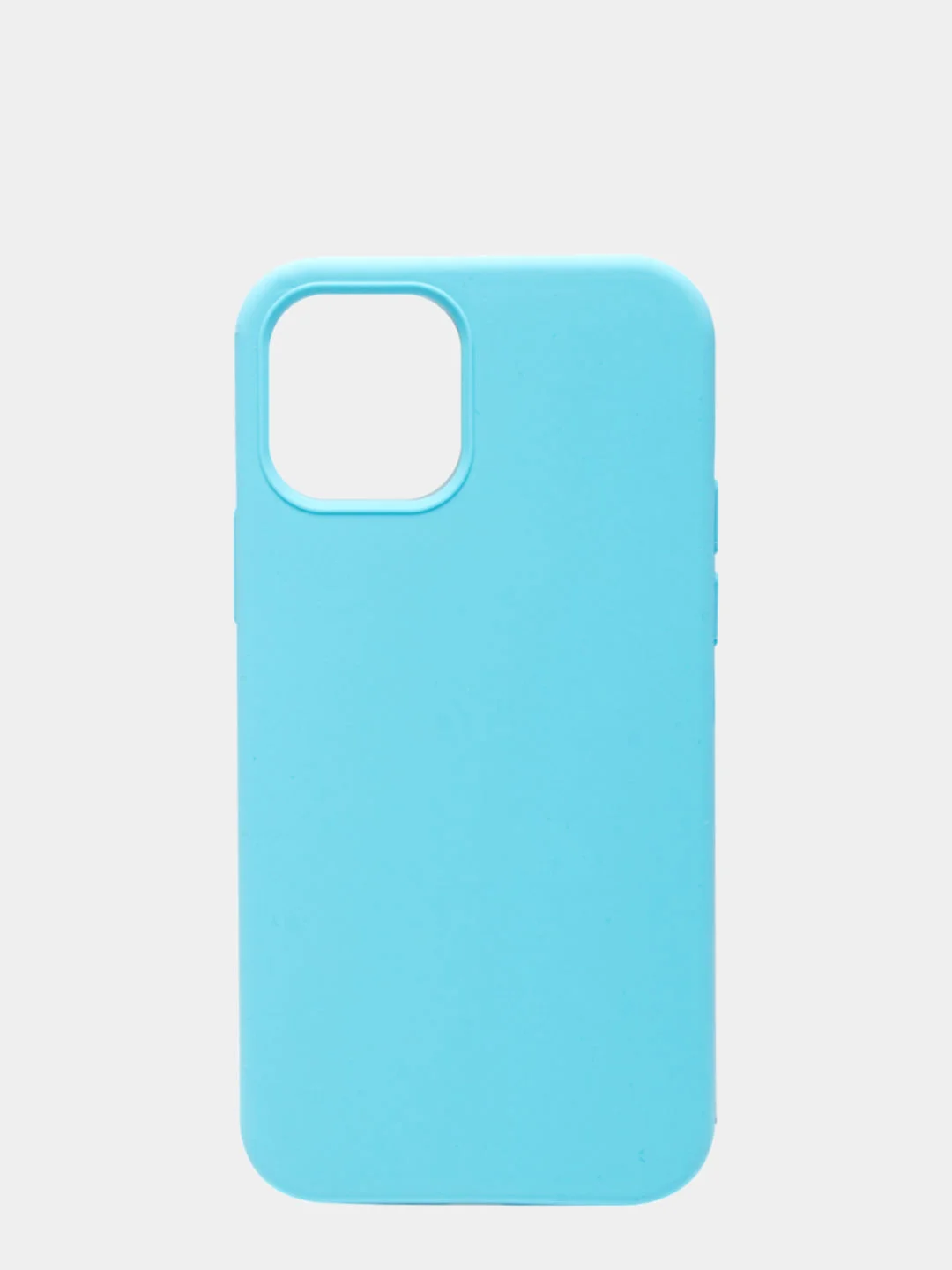 Голубой чехол Silicone Case для iPhone 12/12 Pro, 6.1, прорезиненный