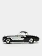 Черный металлическая машинка 1:34 Chevrolet Corvette 1957 KT5316D