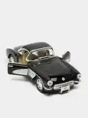 Черный металлическая машинка 1:34 Chevrolet Corvette 1957 KT5316D