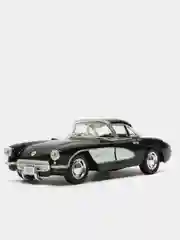 Черный металлическая машинка 1:34 Chevrolet Corvette 1957 KT5316D