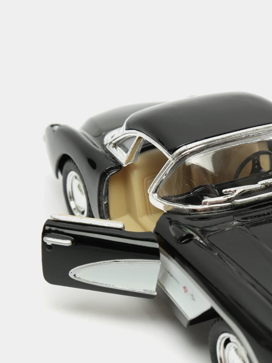 Черный металлическая машинка 1:34 Chevrolet Corvette 1957 KT5316D