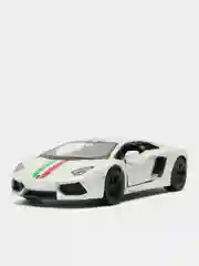 Белый металлическая машинка 1:36 Lamborghini Aventador LP 700-4 KT5355DF