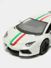 Белый металлическая машинка 1:36 Lamborghini Aventador LP 700-4 KT5355DF