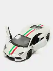 Белый металлическая машинка 1:36 Lamborghini Aventador LP 700-4 KT5355DF