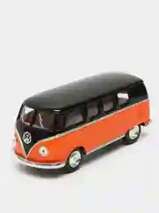 Оранжевый volkswagen Classical Bus 1962 (Black Top) KINSMART KT5376D