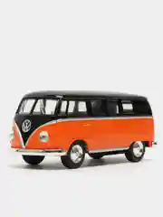 Оранжевый volkswagen Classical Bus 1962 (Black Top) KINSMART KT5376D