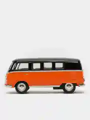 Оранжевый volkswagen Classical Bus 1962 (Black Top) KINSMART KT5376D