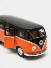 Оранжевый volkswagen Classical Bus 1962 (Black Top) KINSMART KT5376D