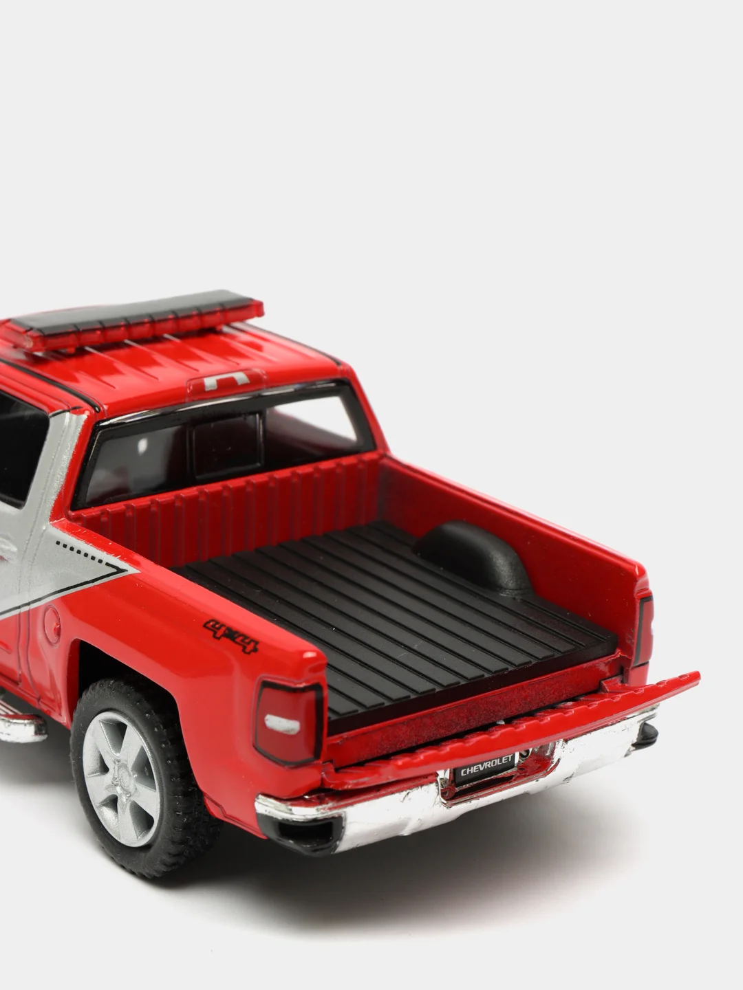 Красный металлическая машинка 2014 Chevrolet Silverado 1:46 Kinsmart KT5381DPR