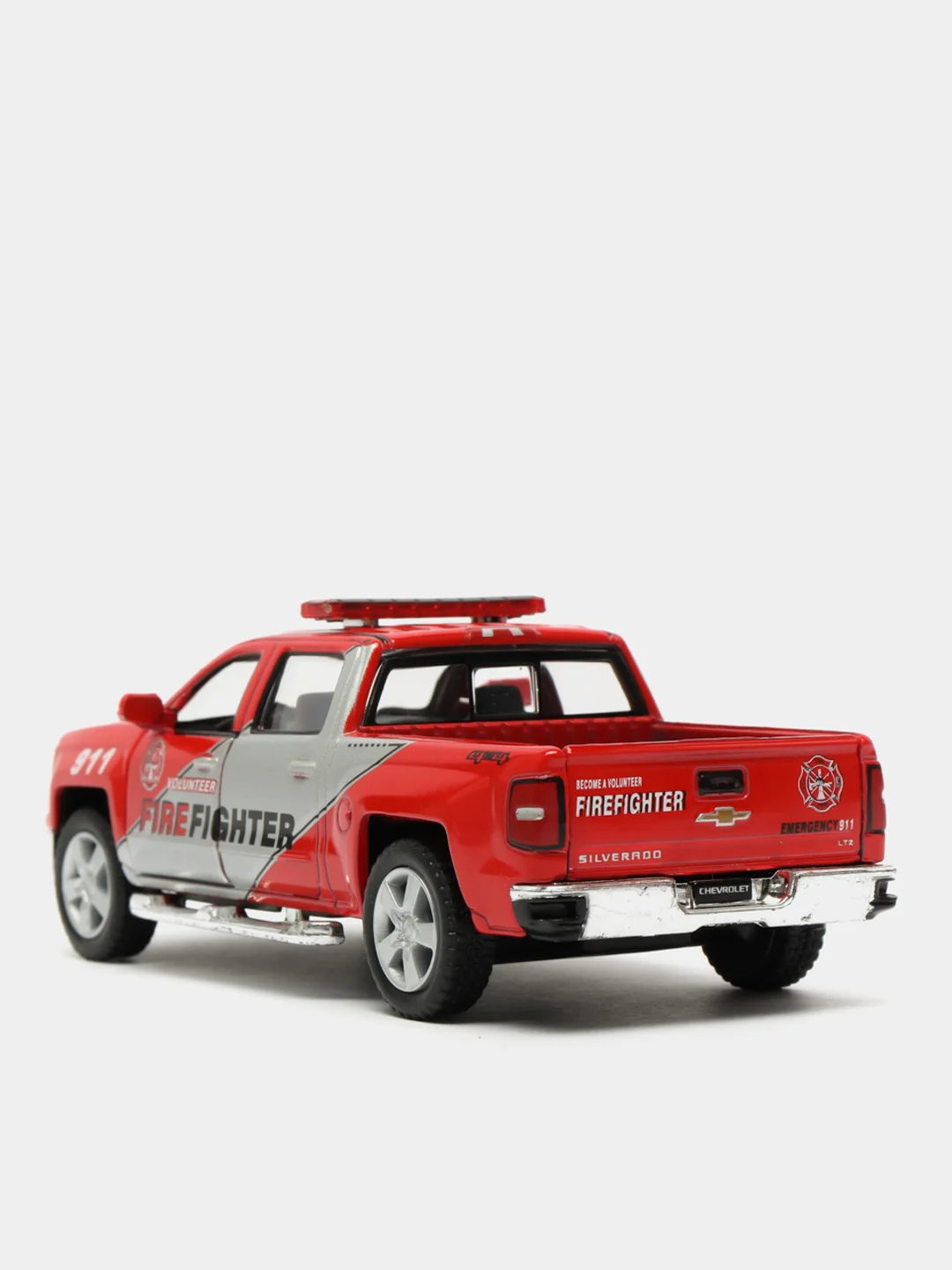 Красный металлическая машинка 2014 Chevrolet Silverado 1:46 Kinsmart KT5381DPR