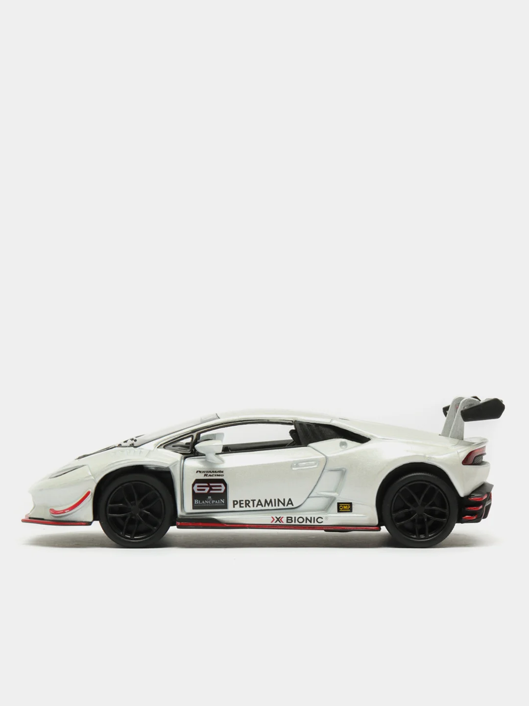 Белый lamborghini Huracan LP620-2 Super Trofeo KINSMART KT5389D