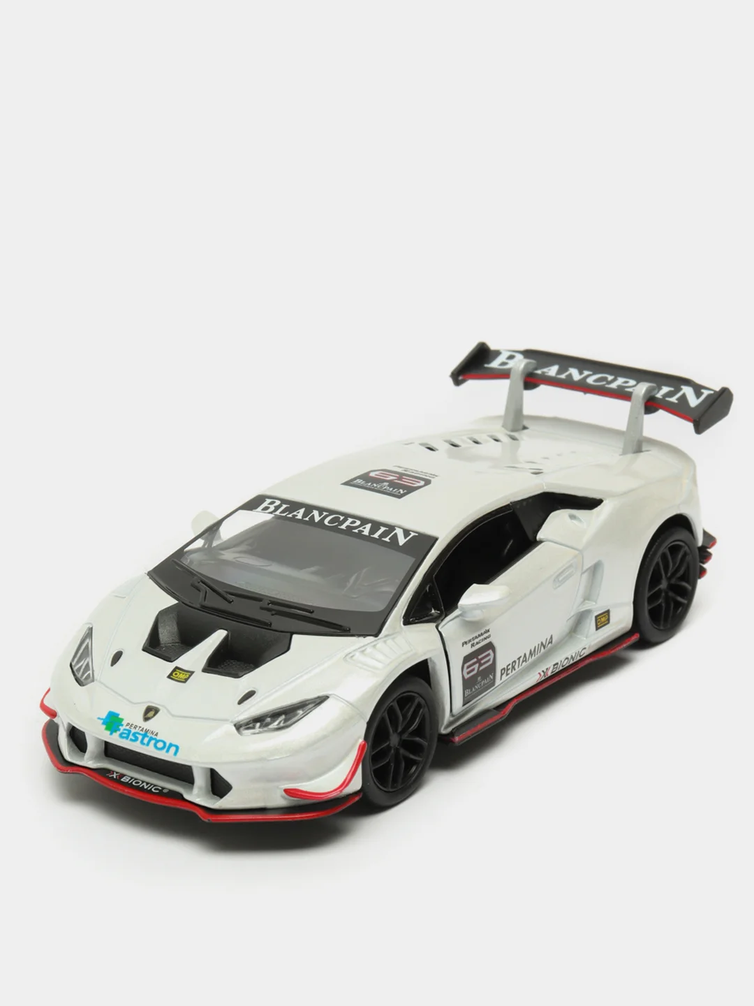 Белый lamborghini Huracan LP620-2 Super Trofeo KINSMART KT5389D