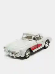 Белый металлическая машинка 1:34 Chevrolet Corvette 1957 KT5316D