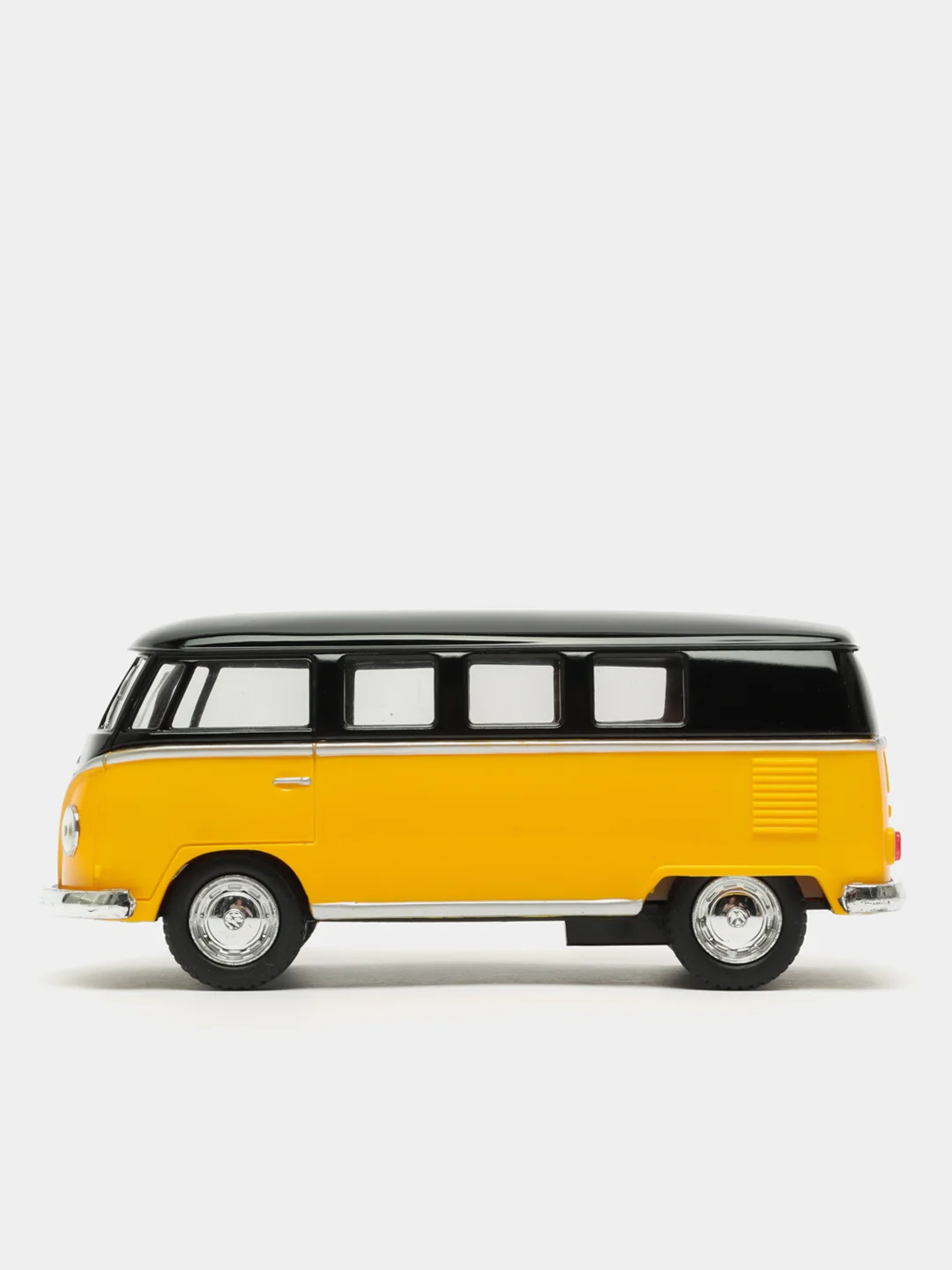 Желтый volkswagen Classical Bus 1962 (Black Top) KINSMART KT5376D