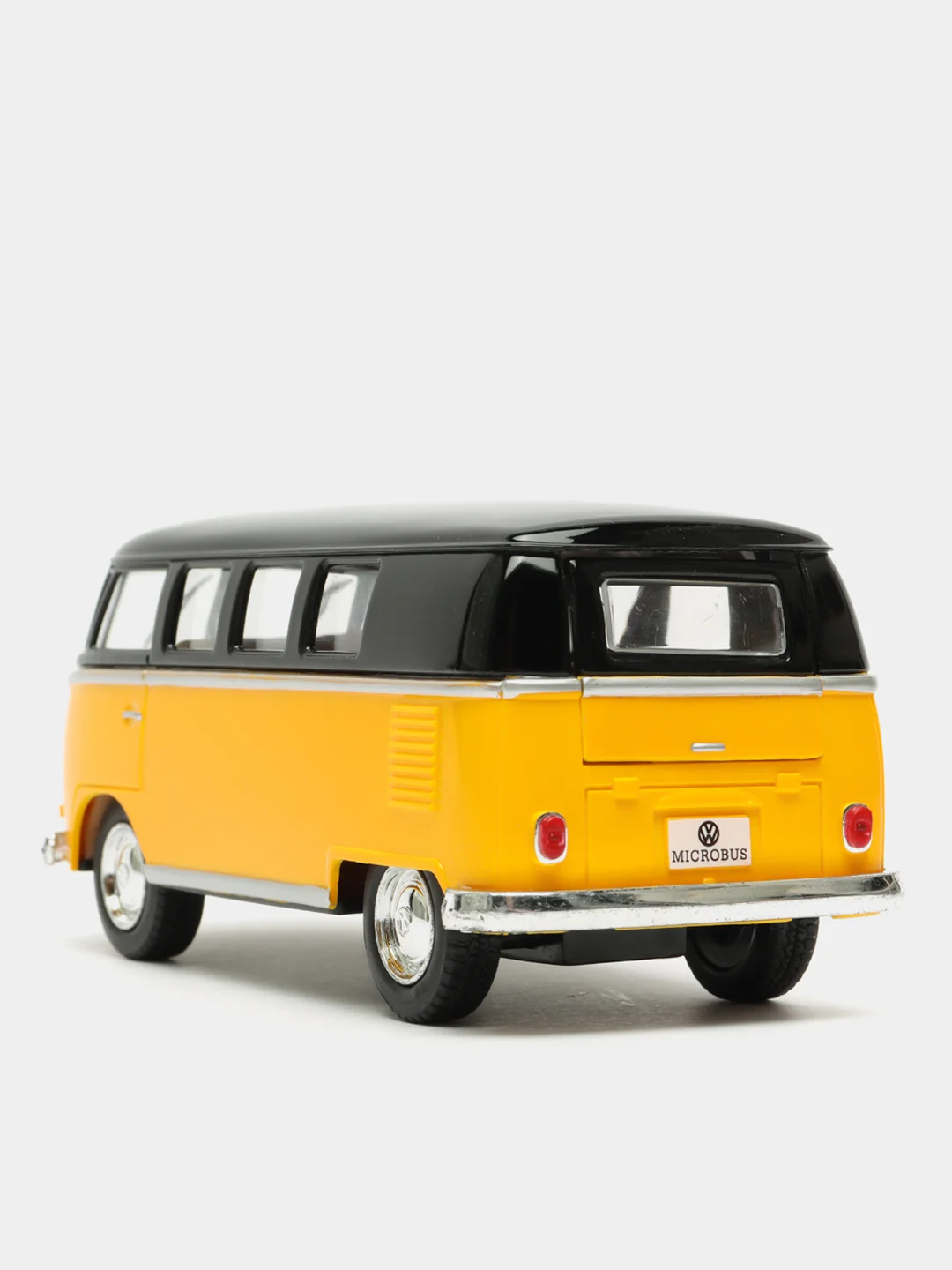 Желтый volkswagen Classical Bus 1962 (Black Top) KINSMART KT5376D