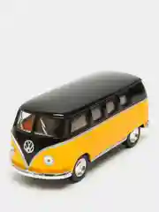Желтый volkswagen Classical Bus 1962 (Black Top) KINSMART KT5376D