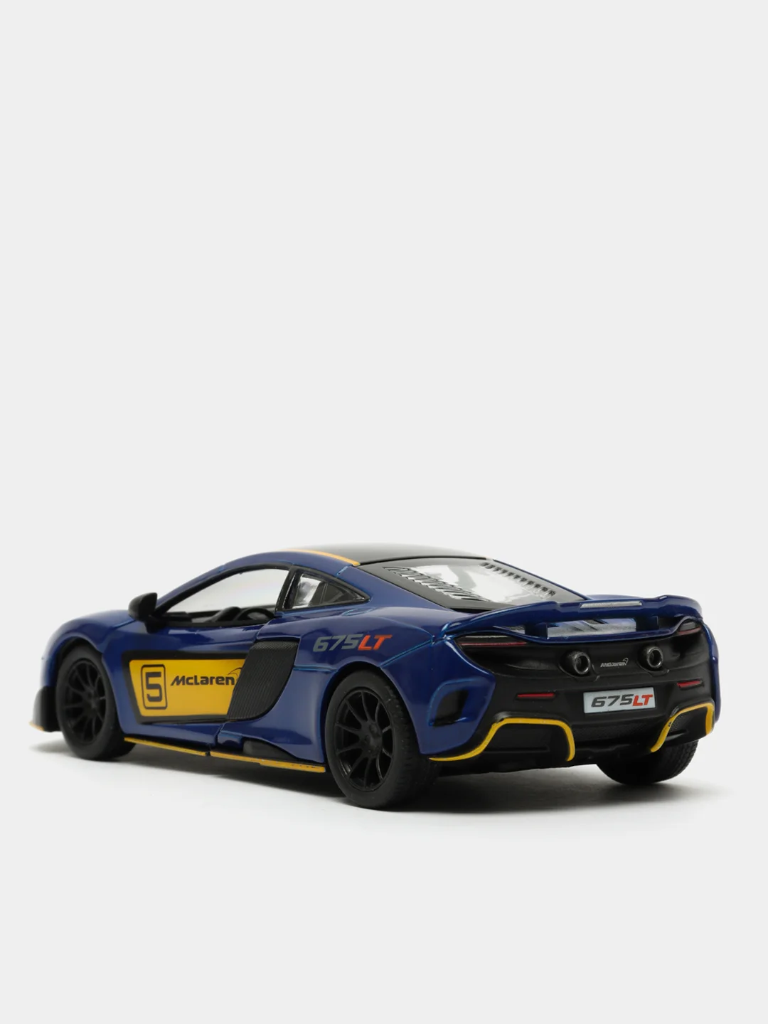 Синий mclaren 675LT with printing KINSMART KT5392DF