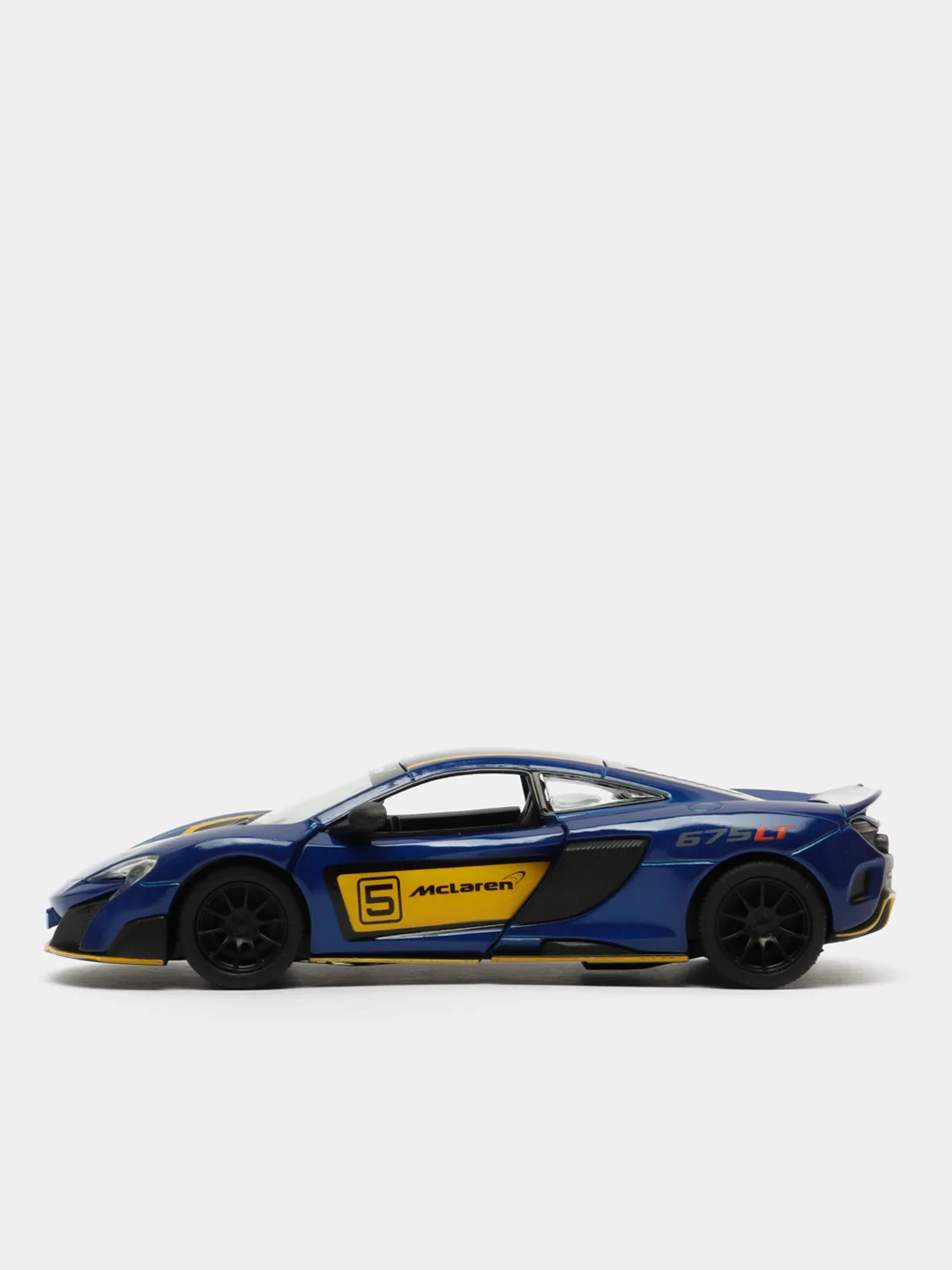 Синий mclaren 675LT with printing KINSMART KT5392DF