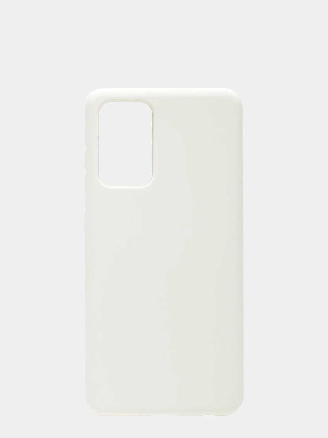 Белый чехол силиконовый для Samsung A72 2021/A725F/A726F, матовый