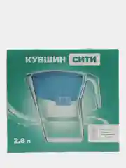 Голубой кувшин-фильтр для воды "Сити" со сменным модулем