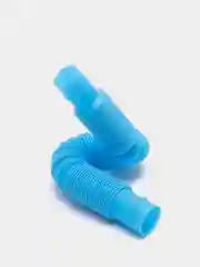 Голубой трубка антистресс, Pop tubes, Поп ит трубка, Игрушка антистресс, Трубка гофра для детей