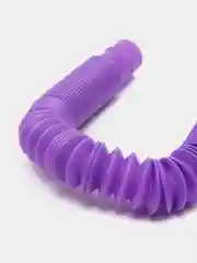 Фиолетовый трубка антистресс, Pop tubes, Поп ит трубка, Игрушка антистресс, Трубка гофра для детей