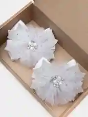 Белый бант для волос (2шт)