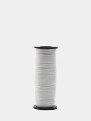 Нить кручёная, двухпрядная ПП, диаметр 1.3 мм, 50 м, белая