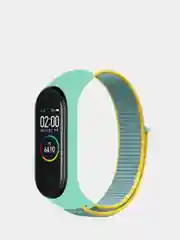 Салатовый нейлоновые ремешки для фитнес-браслетов Xiaomi Mi Band 3, Mi Band 4, Mi Band 5