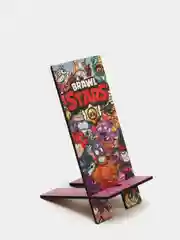 Деревянная подставка под телефон "Brawl stars"