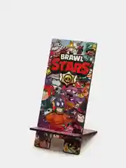 Деревянная подставка под телефон "Brawl stars"