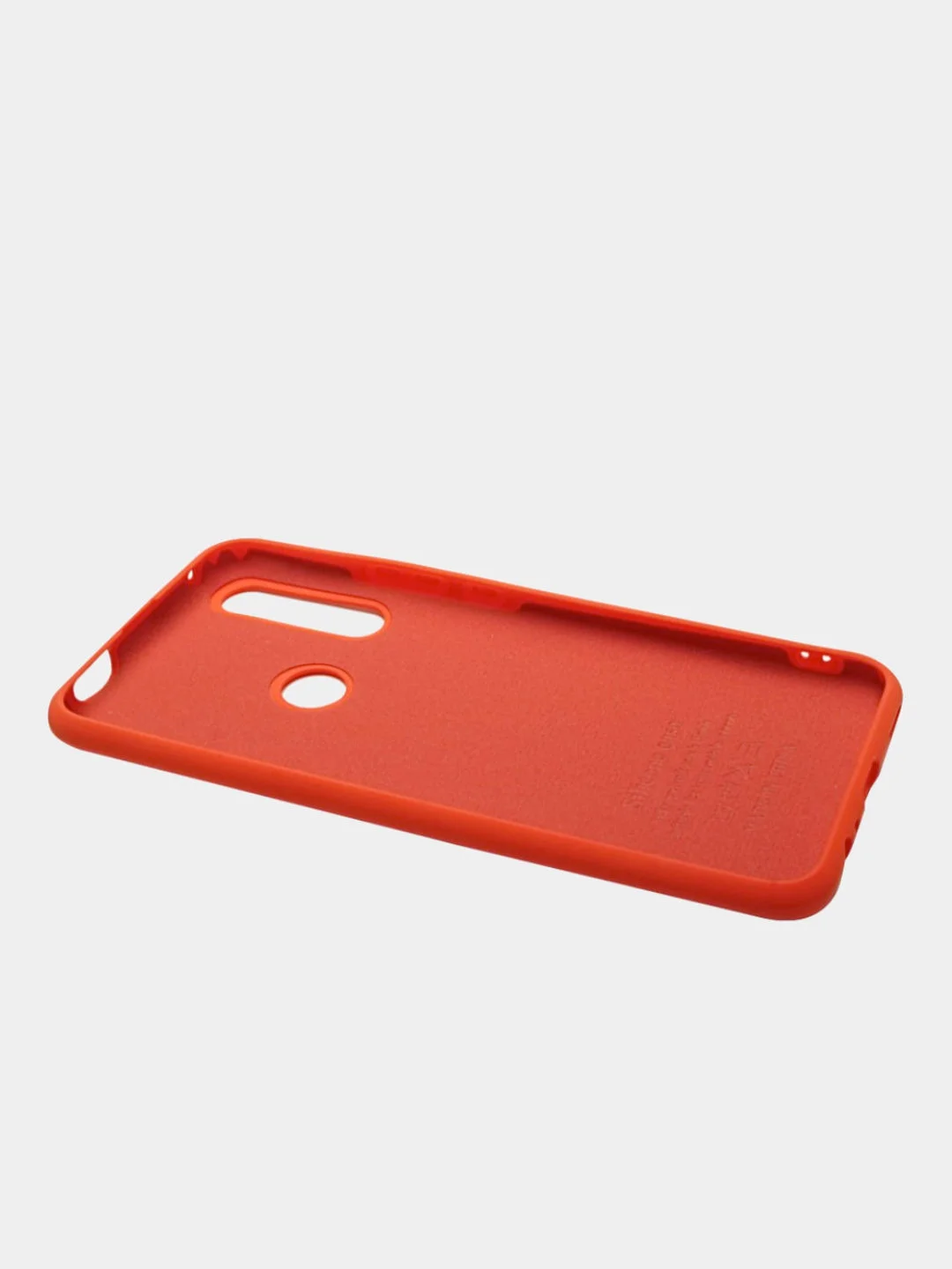 Красный чехол для Huawei P Smart Z/Honor 9X силиконовый матовый с бархатной подкладкой внутри