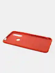 Красный чехол для Huawei P Smart Z/Honor 9X силиконовый  матовый с бархатной подкладкой внутри