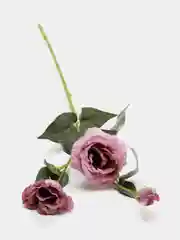 Фиолетовый искусственные цветы Эустома, растения, букет, зелень, декор, в горшке, декоративная, 1 шт