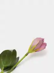 Фиолетовый искусственные цветы Эустома, растения, букет, зелень, декор, в горшке, декоративная, 1 шт