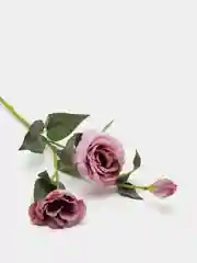Фиолетовый искусственные цветы Эустома, растения, букет, зелень, декор, в горшке, декоративная, 1 шт