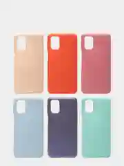 Чехол для Samsung M31s/M317F силиконовый матовый с бархатной подкладкой внутри