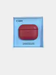 Красный чехол из эко-кожи K-Doo LuxCraft для AirPods 1 / 2 Premium , Pro Премиум