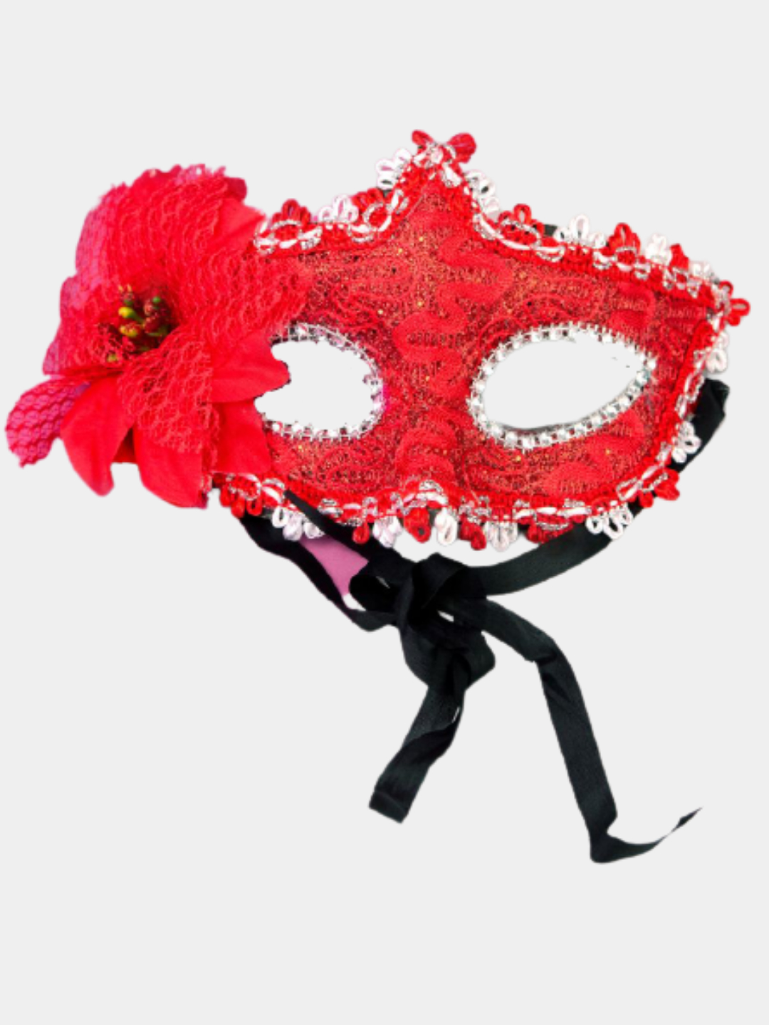 Маска маскарадная венецианская ажурная с цветком Новый год купить по цене418 ₽ в интернет-магазине KazanExpress