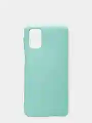 Бирюзовый чехол для Samsung M31s/M317F силиконовый матовый с бархатной подкладкой внутри