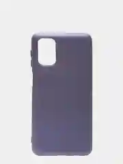 Фиолетовый чехол для Samsung M31s/M317F силиконовый матовый с бархатной подкладкой внутри