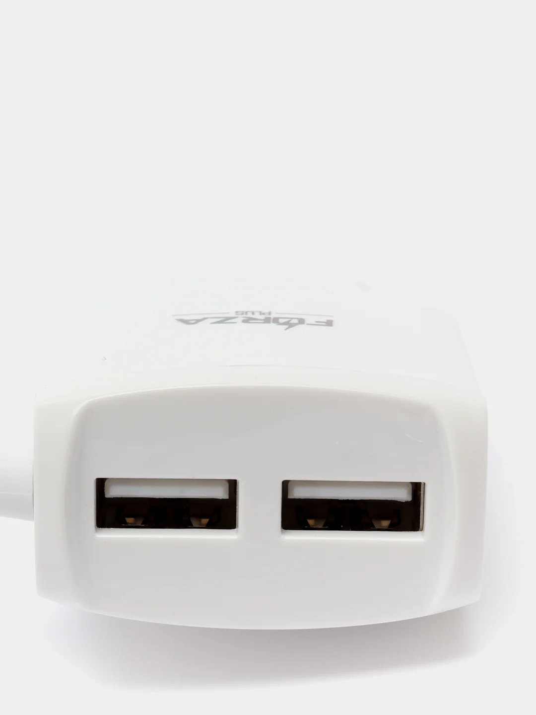 Сетевое зарядное устройство встроенный кабель, 2xUSB, 2А, 10Вт