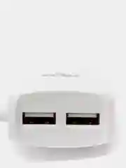 Сетевое зарядное устройство встроенный кабель, 2xUSB, 2А, 10Вт