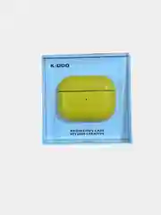 Желтый чехол из эко-кожи K-Doo LuxCraft для AirPods 1 / 2 Premium , Pro Премиум