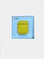 Желтый чехол из эко-кожи K-Doo LuxCraft для AirPods 1 / 2 Premium , Pro Премиум