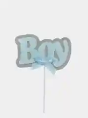 Голубой украшение на торт, топпер "Boy & Girl"