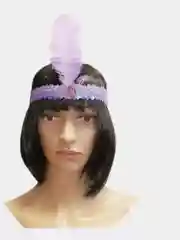 Сиреневый перо на голову