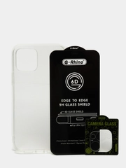 Защитное стекло G-Rhino комплект 3в1 для iPhone 12 Pro